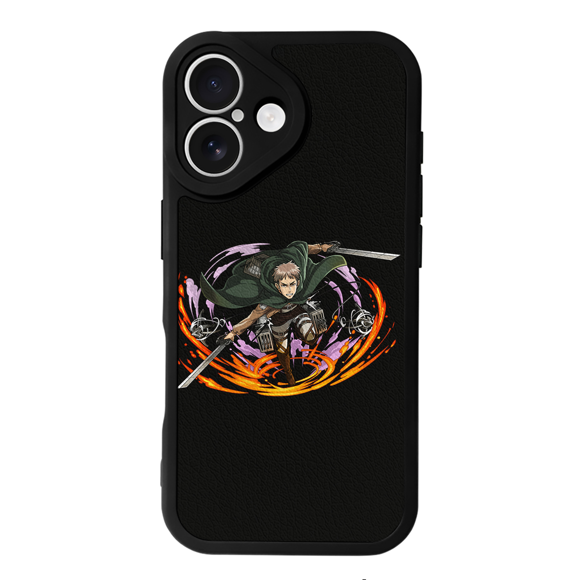 （画像用） 進撃の巨人 ジャン・キルシュタイン Attack on Titan Jean Kirstein 【iPhone 16シリーズ対応】シリコンスマホケース（レザー調） 材質：シリコン